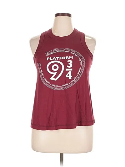 Pre-owned Harry Potter Sleeveless T-shirt In Burgundy
