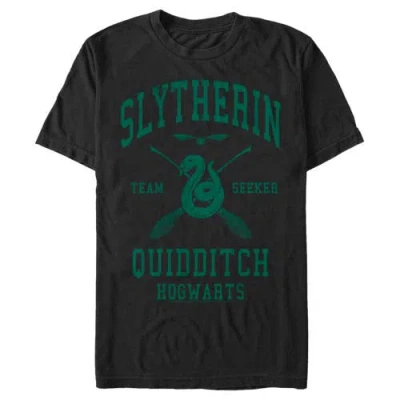 Harry Potter Slytherin Quidditch Team Seeker  Graphic T-shirt In Black