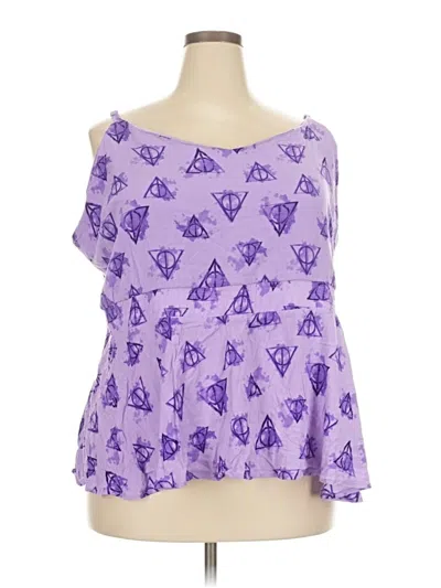 Pre-owned Harry Potter Tube Top Purple Strapless Neckline Tops