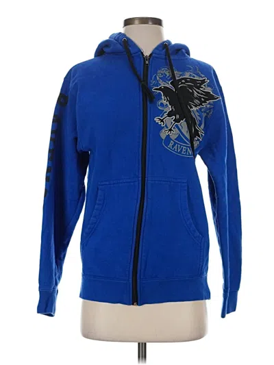 Pre-owned Harry Potter Zip Up Hoodie In Blue