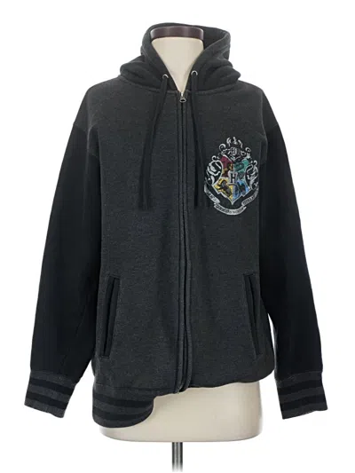 Pre-owned Harry Potter Zip Up Hoodie In Gray