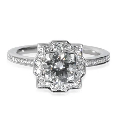 Pre-owned Harry Winston 0.55 Ct Diamond Belle Engagement Ring
