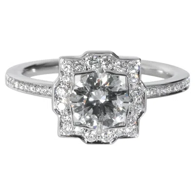 Pre-owned Harry Winston 0.55 Ct Diamond Belle Engagement Ring In Multi