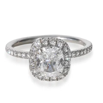 Pre-owned Harry Winston 1.03 Ct Cushion Modified Diamond Engagement Ring