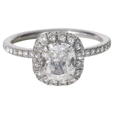 Pre-owned Harry Winston 1.03 Ct Cushion Modified Diamond Engagement Ring In Multi