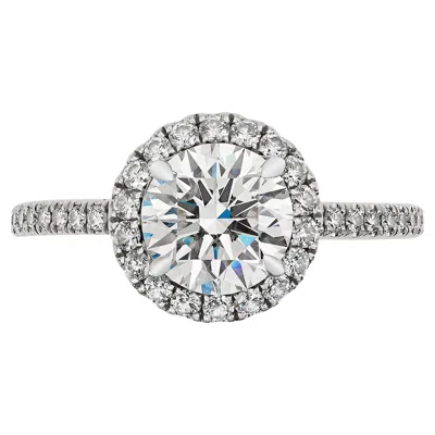 Pre-owned Harry Winston 1.18cts Brilliant Diamond Engagement Ring Gia E Vvs1 Triple Ex In Multi