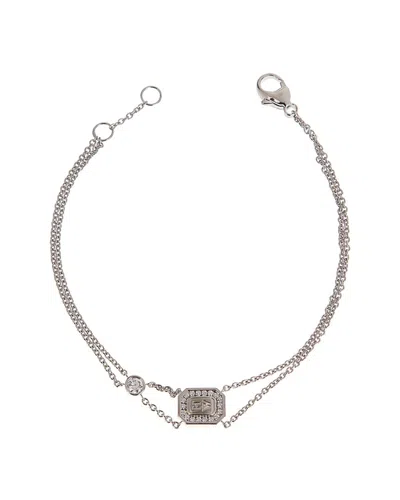 HARRY WINSTON HARRY WINSTON 18K 0.30 CT. TW. DIAMOND HW LOGO BRACELET (AUTHENTIC PRE-LOVED)