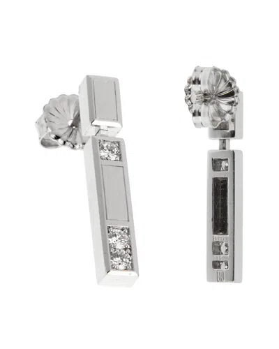 Pre-owned Harry Winston 18k Diamond Earrings (authentic Pre-loved) In Metallic