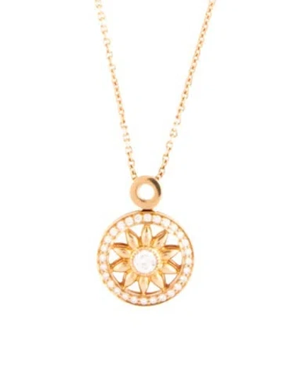 Pre-owned Harry Winston 18k Diamond Winston Gates Pendant Necklace, 16" In Multi