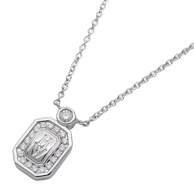 Pre-owned Harry Winston (18k) Necklace () In White