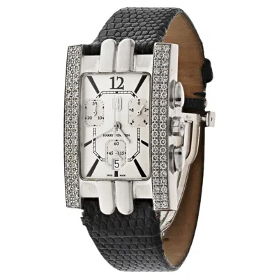 Pre-owned Harry Winston 18k White Gold Avenue Automatic Diamond Ladies Watch