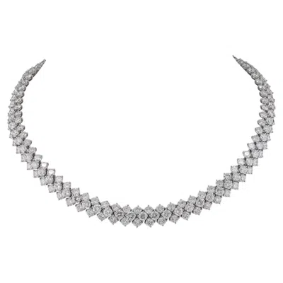 Pre-owned Harry Winston 44.50ct Round Diamond Rivière Necklace, Signed Jacques Timey In Multi