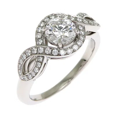 Pre-owned Harry Winston 950 Band Ring () In Silver