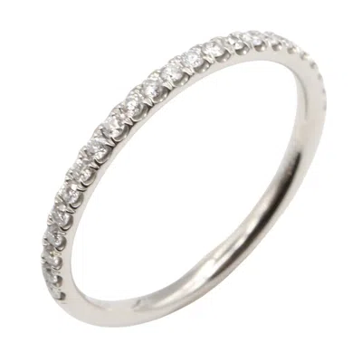 Pre-owned Harry Winston 950 Band Ring () In Silver