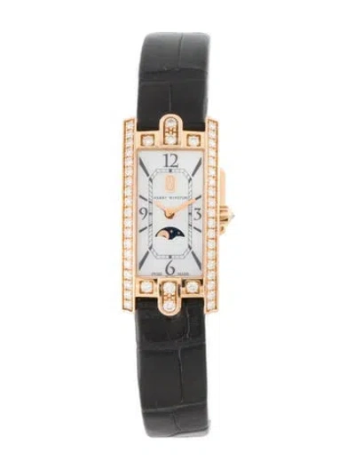 Pre-owned Harry Winston Avenue C Watch In Multicolor