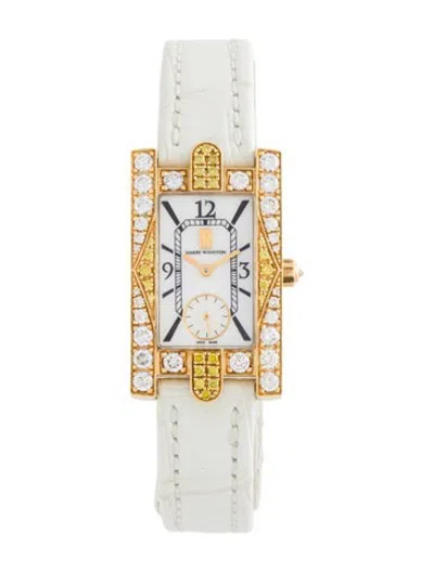 Pre-owned Harry Winston Avenue C Watch In Multicolor