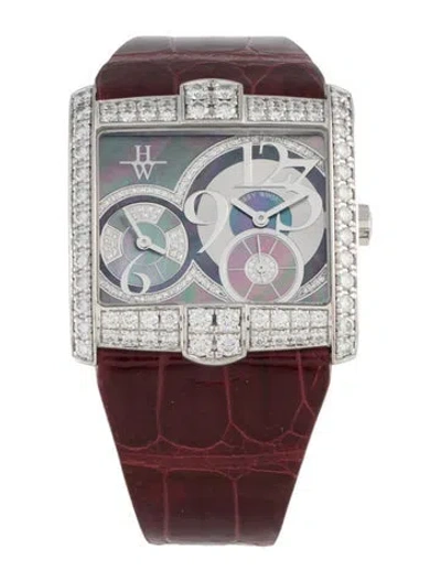 Pre-owned Harry Winston Avenue Squared А2 Watch In Multi