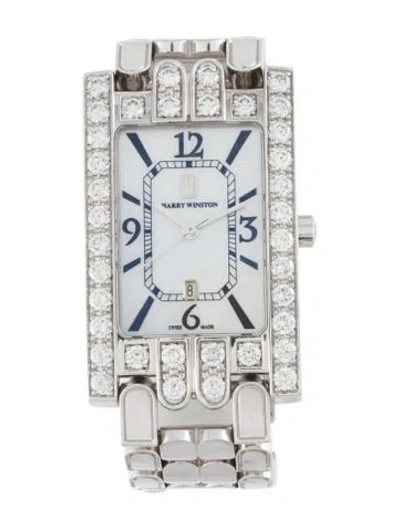 Pre-owned Harry Winston Avenue Watch, 26mm In Multicolor