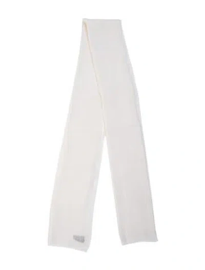 Pre-owned Harry Winston Cashmere Scarf In Neutrals