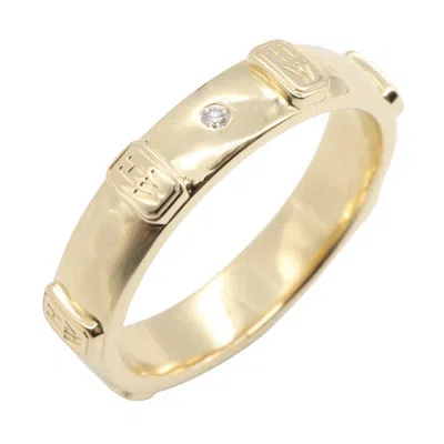 Pre-owned Harry Winston Clear Yellow Yellow Gold (18k) Band Ring ()
