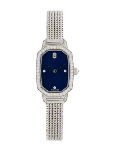 Pre-owned Harry Winston Emerald Watch, 18mm In Multi