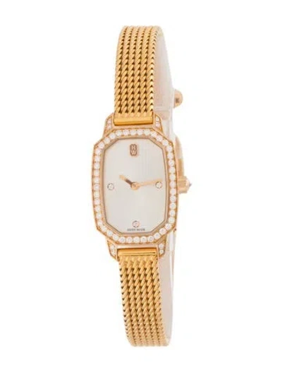 Pre-owned Harry Winston Emerald Watch, 18mm In Multicolor