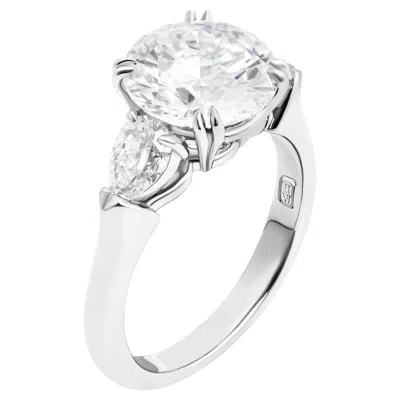 Pre-owned Harry Winston Engagement Ring With 3.02ct E Vvs1 Round In Multi
