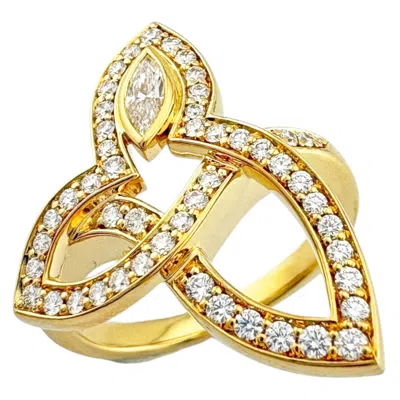 Pre-owned Harry Winston Gold Yellow Gold (18k) Band Ring ()