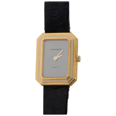 Pre-owned Harry Winston Ladies Yellow And White Gold Quartz Wristwatch