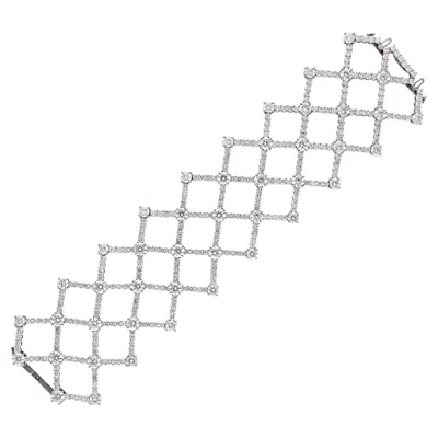 Pre-owned Harry Winston 'lattice' Diamond Bracelet In Multi