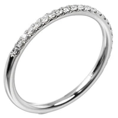 Pre-owned Harry Winston Micropave Pendant Necklace Platinum / Diamond Platinum Jewelry () In Silver