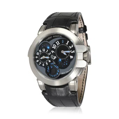 Harry Winston Ocean Dual-time Project Z 400-matz44zc. K1 Men's Watch In Zalium In Grey