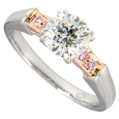 Pre-owned Harry Winston Pink Gold (18k) Platinum 950 Band Ring ()