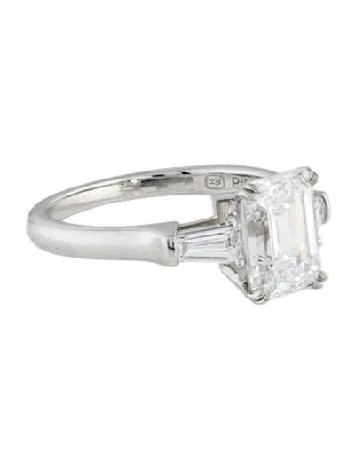 Pre-owned Harry Winston Platinum 2.04ct Diamond Engagement Ring In Multi