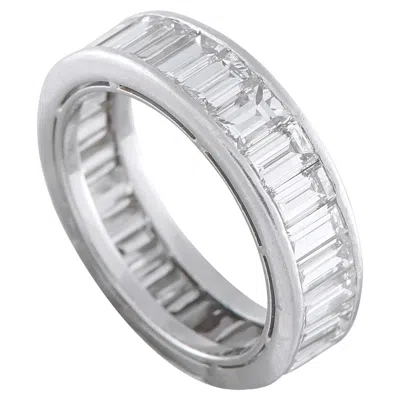 Pre-owned Harry Winston Platinum 5.40ct Diamond Eternity Band Ring In Multi