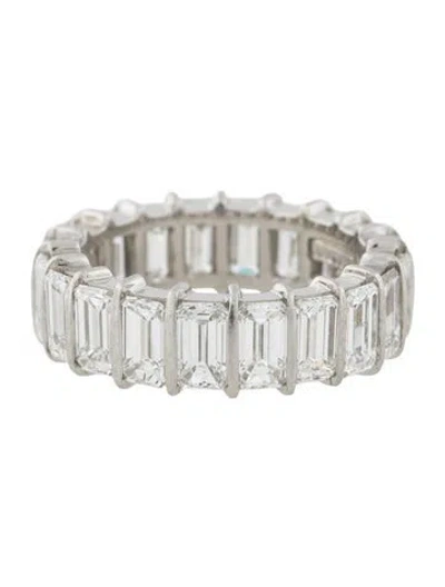 Pre-owned Harry Winston Platinum 5.80ctw Diamond Eternity Band In Multicolor