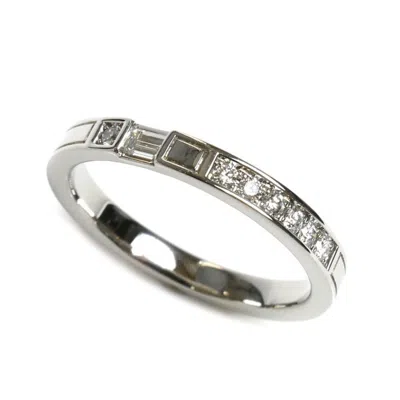 Pre-owned Harry Winston Platinum 950 Band Ring () In Multi