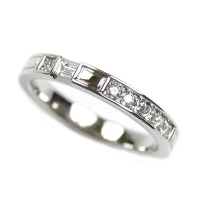 Pre-owned Harry Winston Platinum 950 Band Ring () In Multi