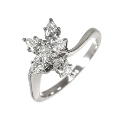 Pre-owned Harry Winston Platinum 950 Band Ring () In Multi
