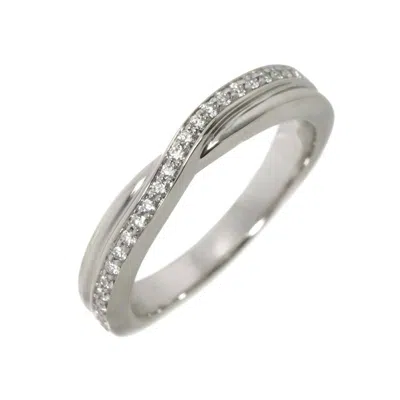 Pre-owned Harry Winston Platinum 950 Band Ring () In Silver