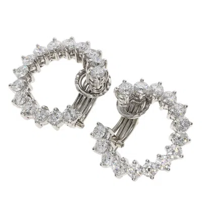 Pre-owned Harry Winston Platinum 950 Clip Earrings () In Multi