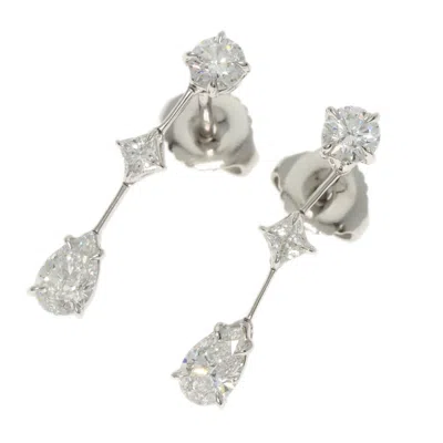 Pre-owned Harry Winston Platinum 950 Stud Earrings () In Multi