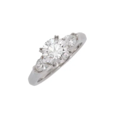 Pre-owned Harry Winston Platinum Band Ring () In Silver