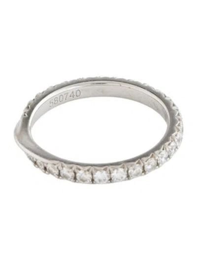 Pre-owned Harry Winston Platinum Diamond Brilliant Love Wedding Band In Multi