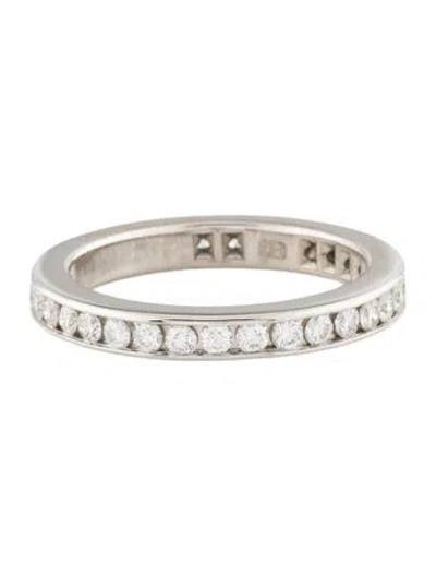 Pre-owned Harry Winston Platinum Diamond Eternity Band In Multi