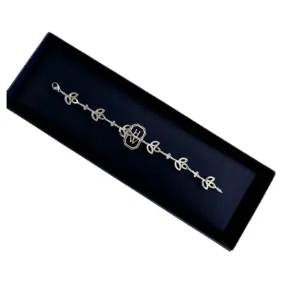 Pre-owned Harry Winston Platinum Diamond Lily Cluster Bracelet In Multi