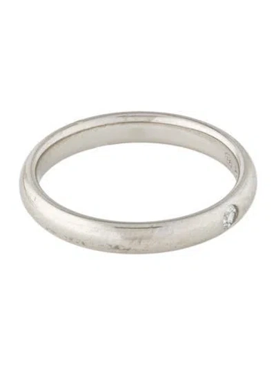 Pre-owned Harry Winston Platinum Diamond Wedding Band In Multi