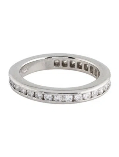 Pre-owned Harry Winston Platinum Diamond Wedding Band In Multi