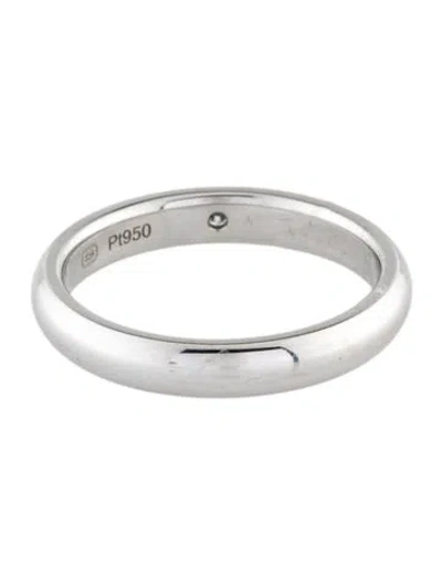 Pre-owned Harry Winston Platinum Diamond Wedding Band In Multi