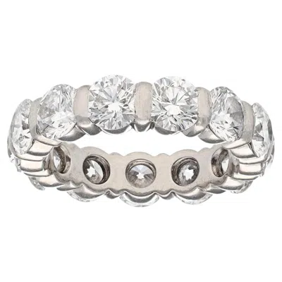 Pre-owned Harry Winston Platinum Diamond Wedding Ring In Multi